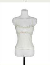 coeur rosy tone lace sleeveless top