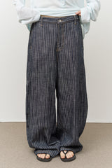 Oki Striped Wide Denim