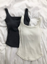 Pinter Ribbed Padded Tank Top