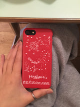 red star pardise hard matte phone case