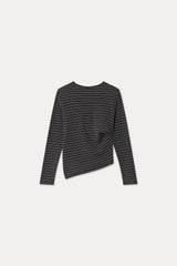 RETRO ASYMMETRIC TOP_CHARCOAL