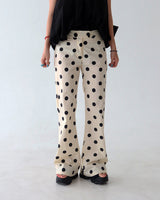 Dot Polka Dot Bootcut Long Pants