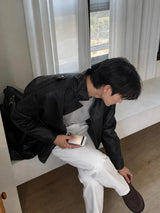 ASCLOバックバンディングデニムパンツ (White)