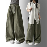 ロア バスロック ナイロン カーゴワイドパンツ