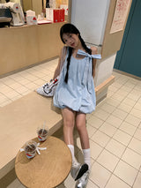 スカイボウノースリーブパンプキンドレス