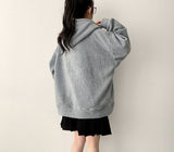 Ronff Embroidery Fleece To Way Hooded Zip-Up