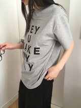 HeyyouレターリングショートスリーブTシャツ