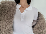 Noi henly neck T-shirt