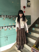 セキベルベットロングスカート