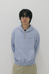  BPT Symbol Logo Appliqué Hoodie Sky Blue