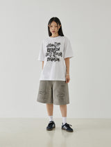 スクライブルペイントtシャツ
