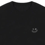[UNISEX] Small Line Drawing Smile Short Sleeve T-Shirt