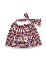 000 Design Check Tie Bag / Burgundy