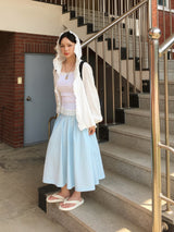 Romantic Frill Sheer Summer Hoodie (2c)