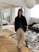Urban cotton blouson jacket(2color)