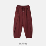 フラップバルーンスウェットパンツ(4 Colors)