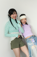 smile turtleneck lavender