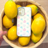 [Glossy Glass Silver Bumper Case] ・シーブリーズパターン -カラー