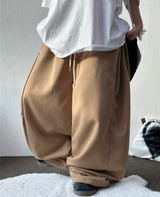 SLACKS 🥠 サイドスナップバルーンロングパンツ 🍰🤎🩶🖤4COLOR
