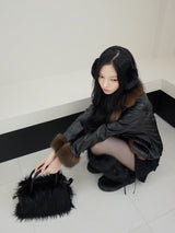 Chic Mood Brown Fur Cardigan