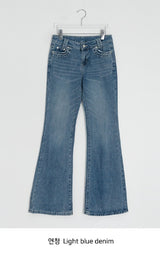 Kozle Washing Bootcut Denim Pants