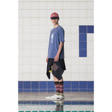 PIGMENT STRIPE T SHIRT / BLUE