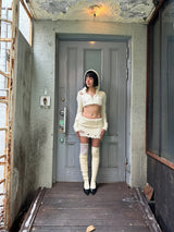From knit skirt (Ivory)