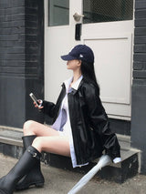 [Bellide made] Rock Chic, Leather Blouson Jacket