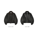 ALL Coyote Sealing Leather Bomber Jacket (2 colors)