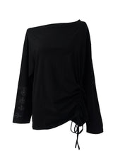 tattoo shirring long sleeve T (2color)