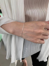 シルバー ライン ブレスレット