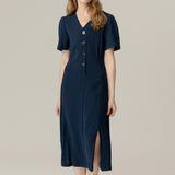 JASMINE daily midi dress [navy]