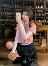 #SL Basic Layered Round T-shirt (2color)