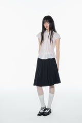 Basic college style pleated skirt