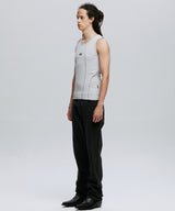 SYMBOL EDGE-CUT SLEEVELESS_GY