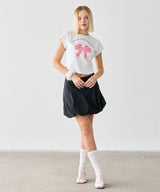 BALLOON MINI SKIRT BLACK