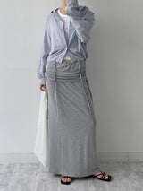 Melon Stripe Hood Shirt