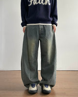 Simon Curved Denim Pants
