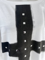 cross stud loose fit long sleeve (2color)