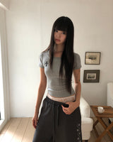 キホ クロスレース ショートスリーブ Tシャツ
