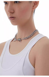 KVK THE BLOSSOM reconfigurable necklace with elements from the Peach Blossom collection