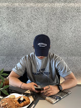 ルックリロードラウンレタリングオーバーサイズショートスリーブTシャツ