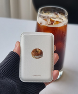 クリームベーグル MagSafe レザーカードウォレット