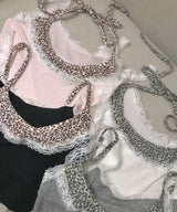 leo halter lace top (4colors)