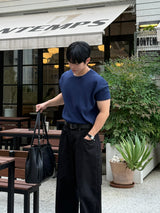 バインダーワッフルクロップマッスルTシャツ
