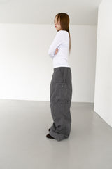 zipper cargo pocket pants(3colors)