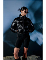 Glossy Eco-Puffer Short Padding Jumper