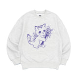 WAND CAT SWEATSHIRTS-LIGHT MELANGE