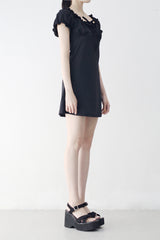 Verissa shirring puff one-piece