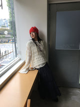 Peep Bohemian Punching Knit (2color)